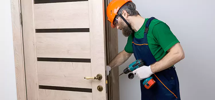 Replace Internal Door Handle with Lock Sherman